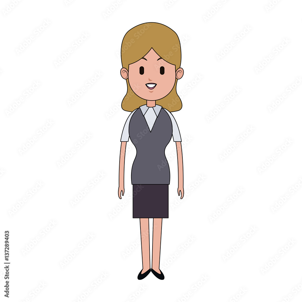 woman cartoon icon over white background. colorful design. vector illustration woman cartoon icon over white background. colorful design. vector illustration