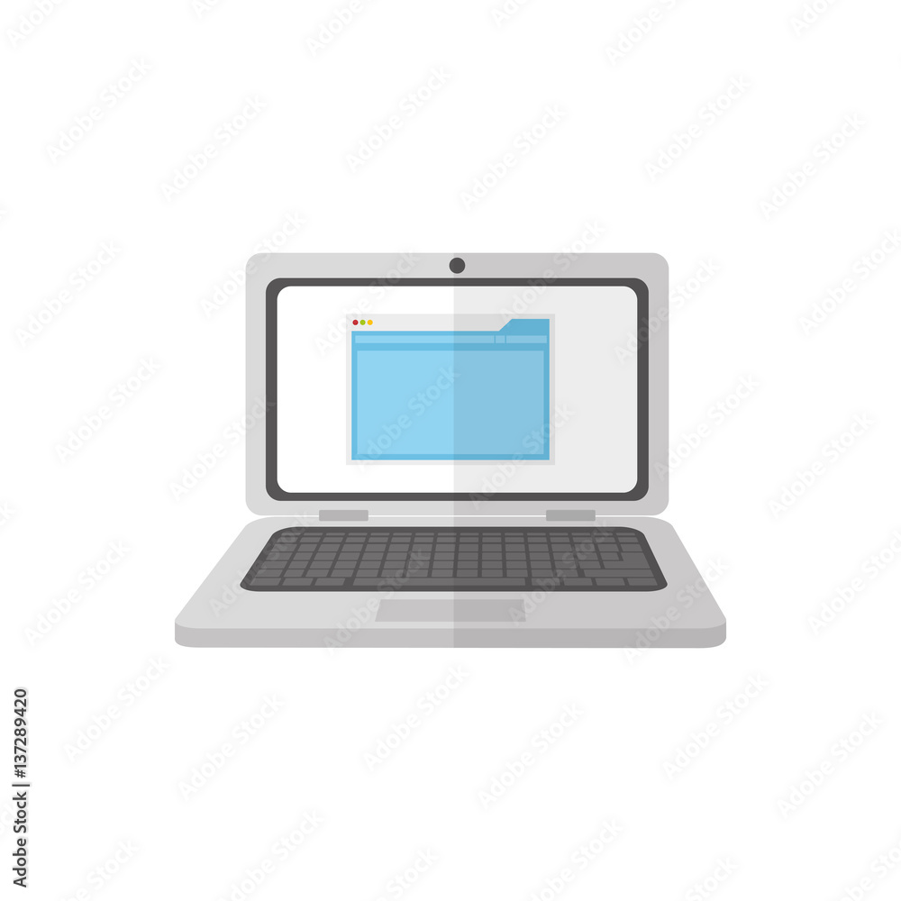Laptop computer technology icon vector illustration graphic design Laptop computer technology icon vector illustration graphic design