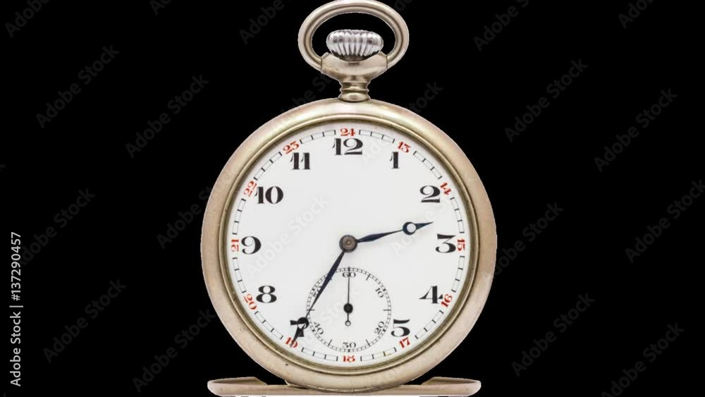 Pocket clock time lapse cut out Pocket clock time lapse cut out