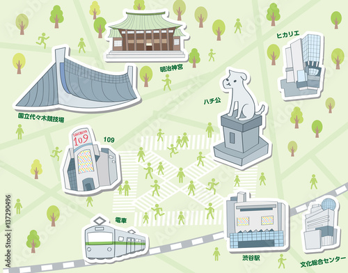 渋谷の町 建物