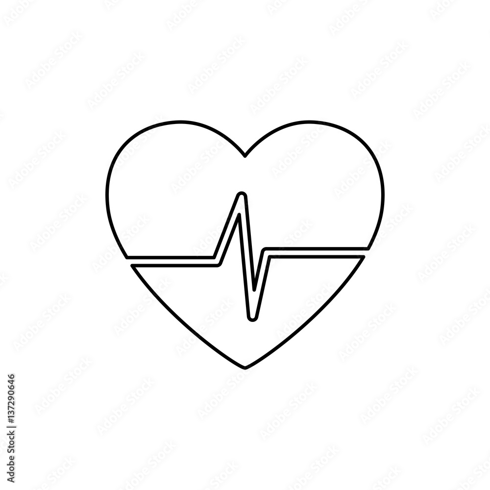 Heart healthy symbol icon vector illustration graphic design Heart healthy symbol icon vector illustration graphic design