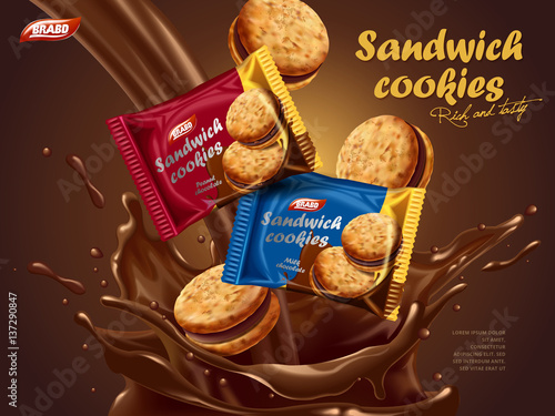 Sandwich cookies ads