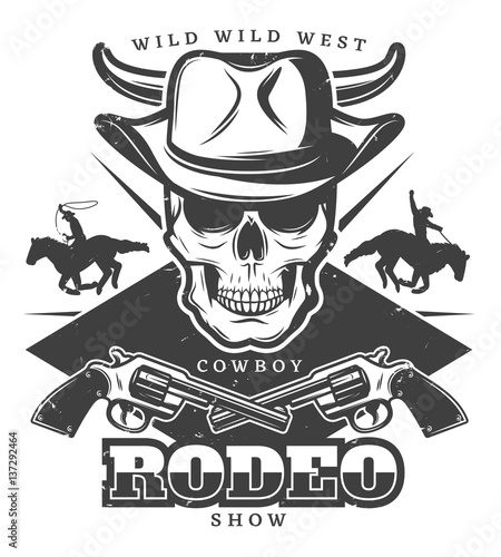 Vintage Wild West Rodeo Template