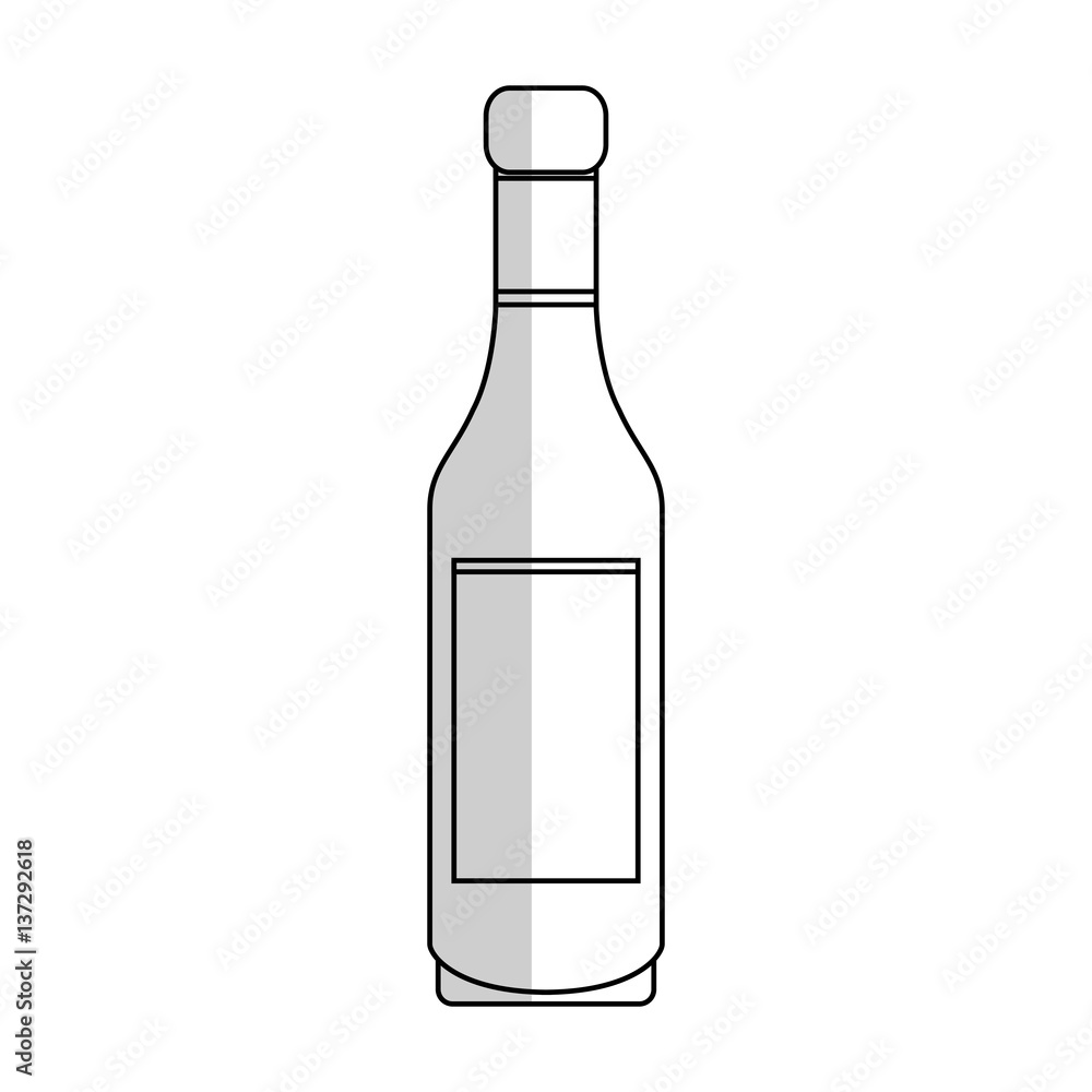 wine bottle icon over white background. vector illustration wine bottle icon over white background. vector illustration