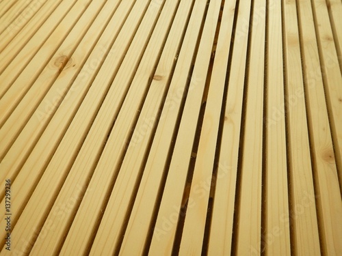 detail of a wooden plank structure