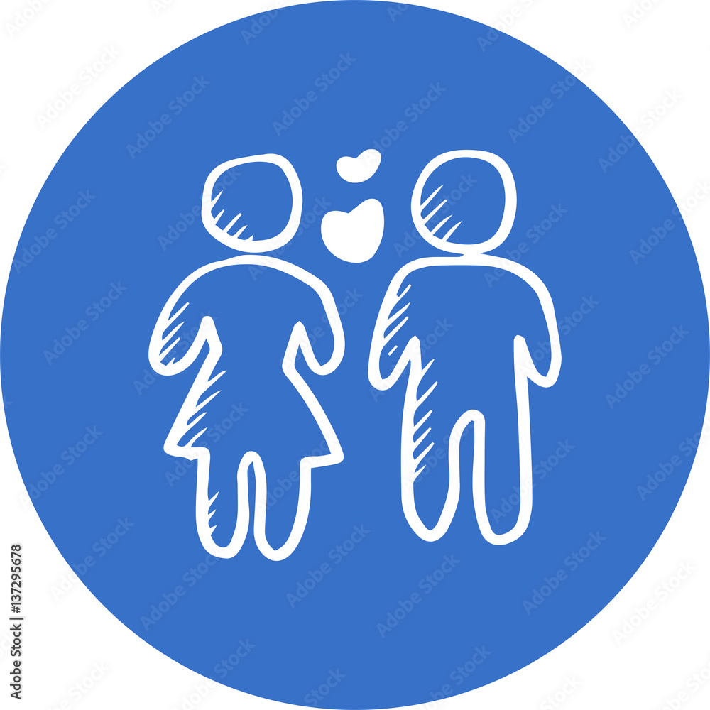 Obraz premium heterosexual icon