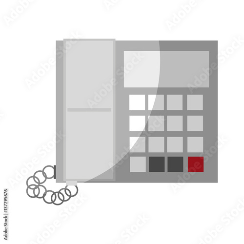 phone icon over white background. colorful design. vector illustraiton