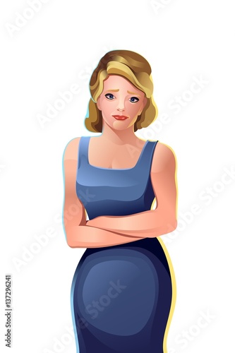 portrait of a confident businessman not style vector