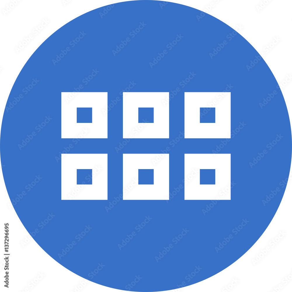 six-squares-tiles icon six-squares-tiles icon