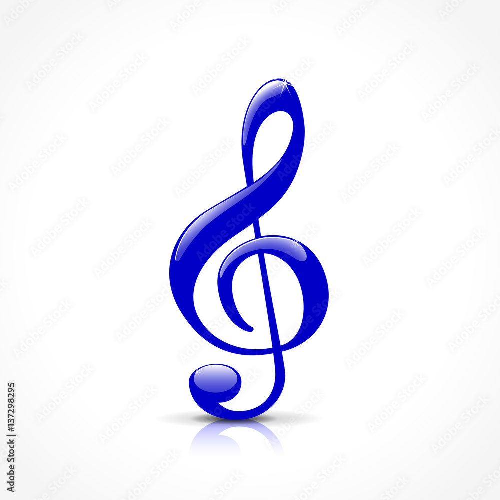 blue treble clef blue treble clef