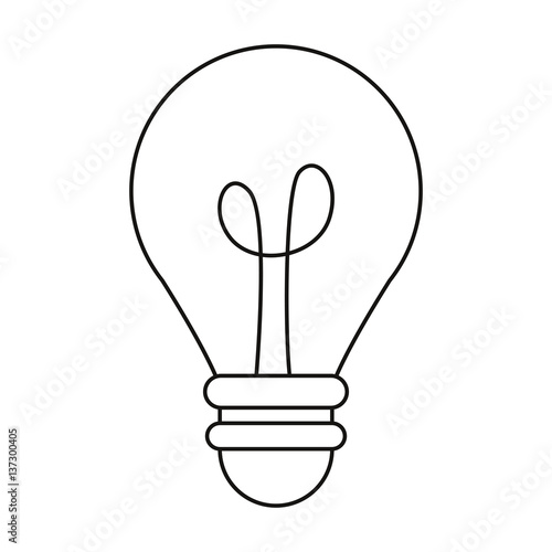 bulb light creativity innovation thin line vector illustration eps 10