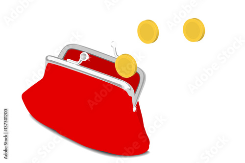 Vector illustration golden coins