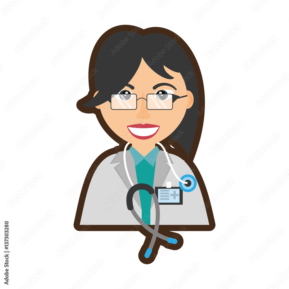 doctor stethoscope and id card healthcare vector illustration eps 10 doctor stethoscope and id card healthcare vector illustration eps 10
