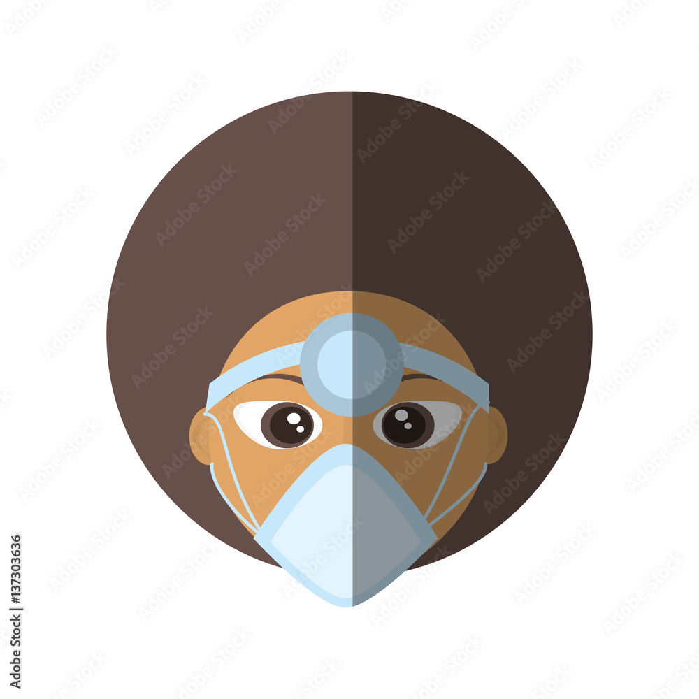 doctor female mask medical cap vector illustration eps 10 doctor female mask medical cap vector illustration eps 10