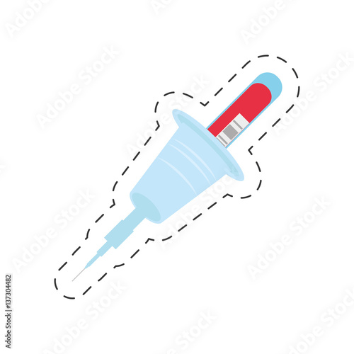 cartoon cannula instrument blood donation vector illustration eps 10