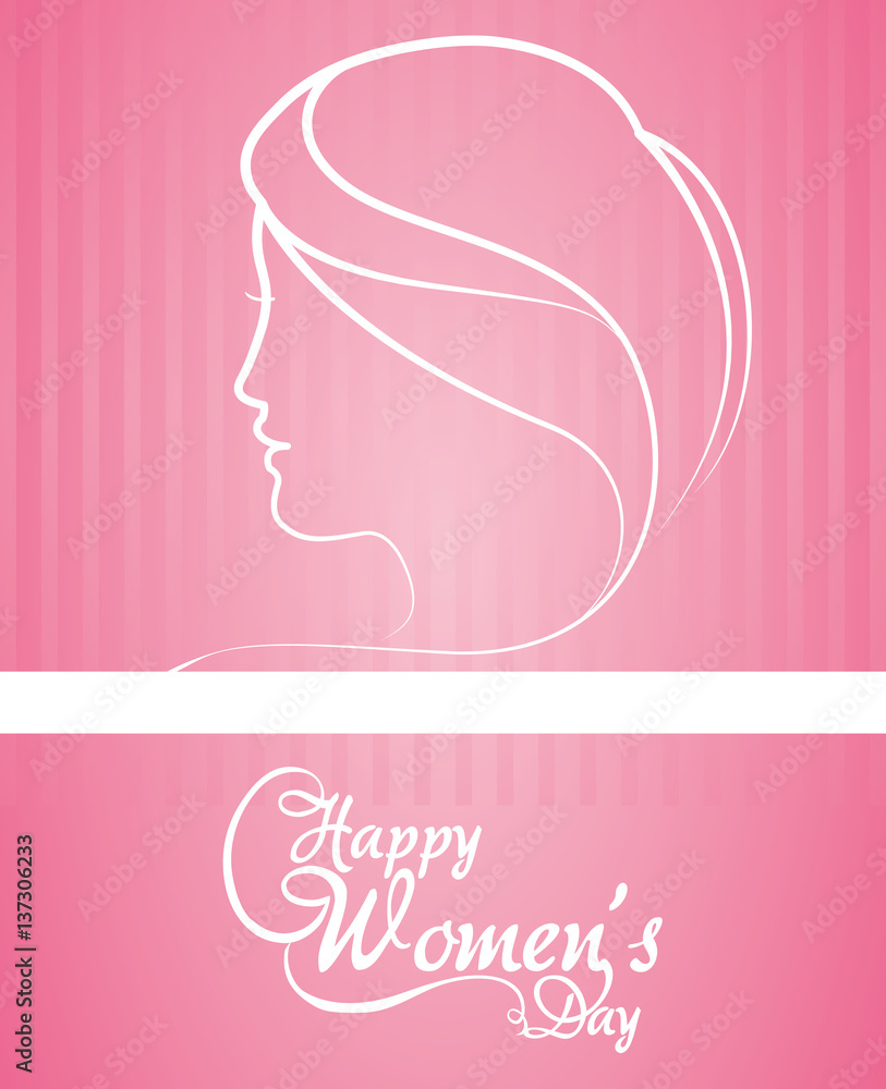 happy womens day greeting card pink background vector illustration eps 10 happy womens day greeting card pink background vector illustration eps 10