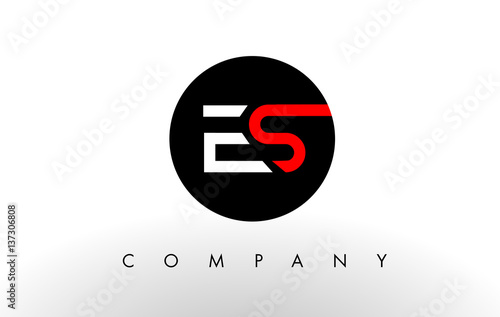 ES Logo.  Letter Design Vector.