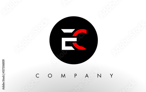 EC Logo.  Letter Design Vector.