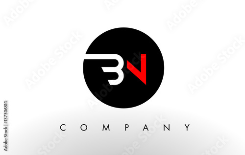 BN Logo.  Letter Design Vector. photo