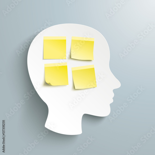 Yellow Sticks Human Head