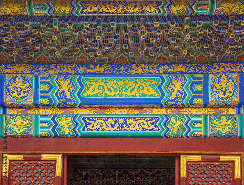 Detail of Temple of Heaven, Beijing Detail of Temple of Heaven, Beijing