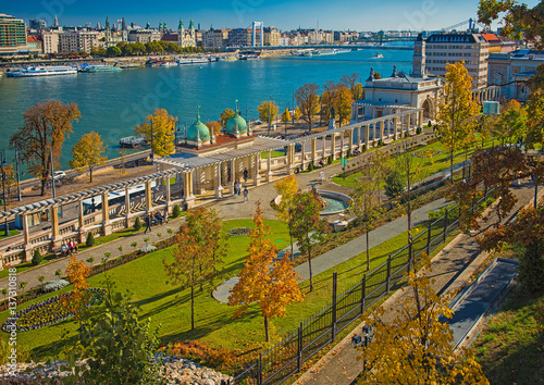Photography The renovated Varbazar in Budapest Hungary in autumn