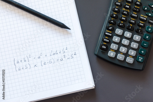 Mathematische Formel, Taschenrechner, Mathematik photo