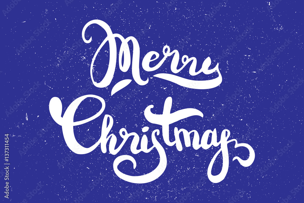 Marry Christmas hand lettering