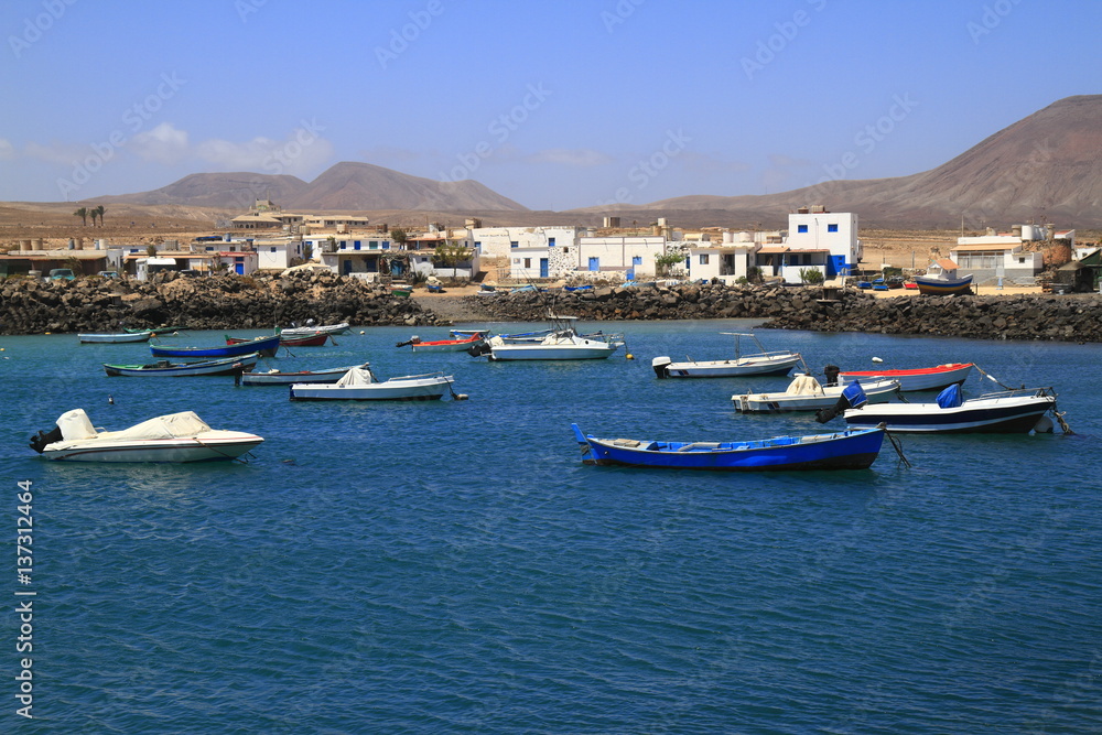 Fishing boats in port, Fuerteventura