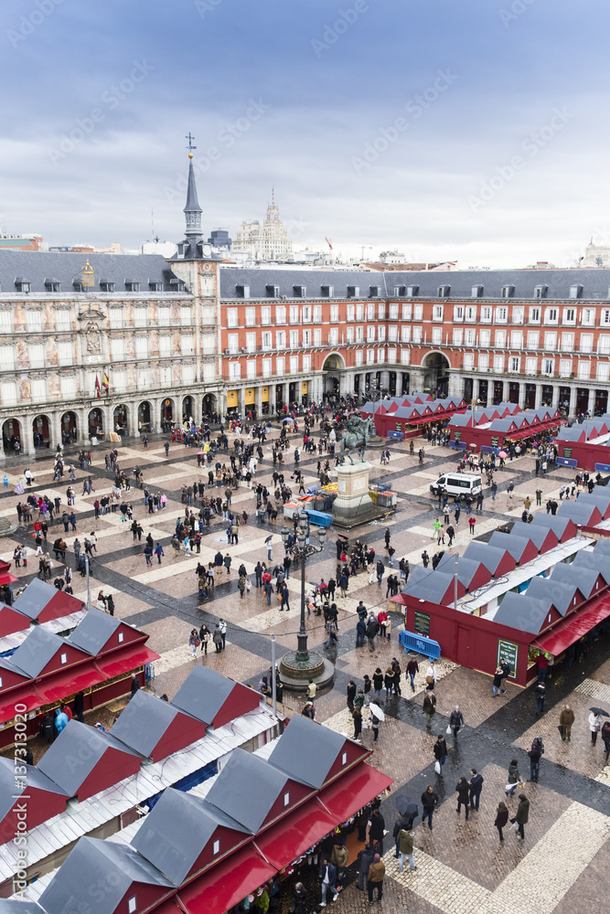 Naklejka premium Plaza Mayor, Madrid