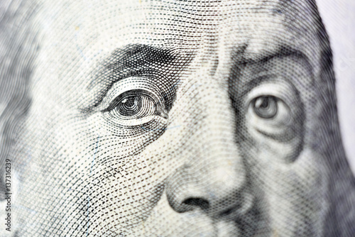 Benjamin Franklin face © Flavijus Piliponis