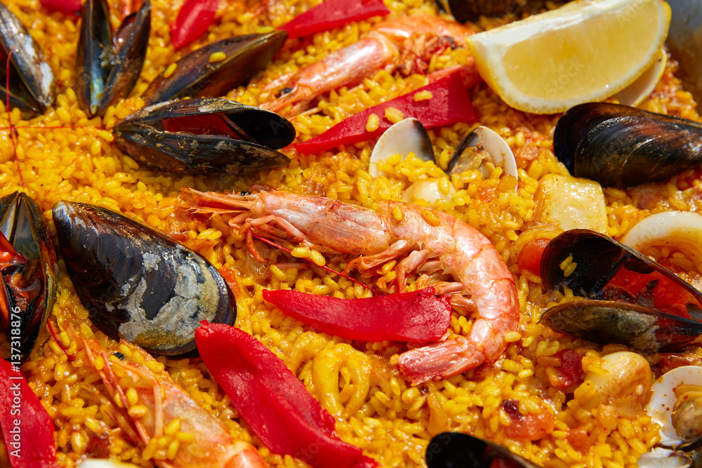 Seafood paella from Spain Valencia recipe Seafood paella from Spain Valencia recipe