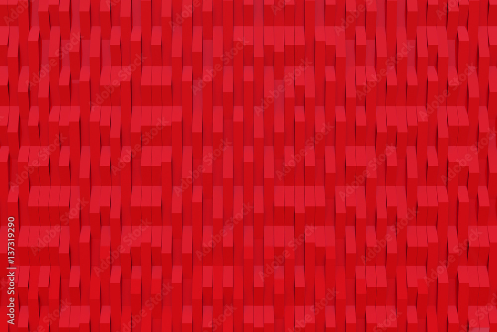 Abstract 3D rendering of matte plastic waves Abstract 3D rendering of matte plastic waves