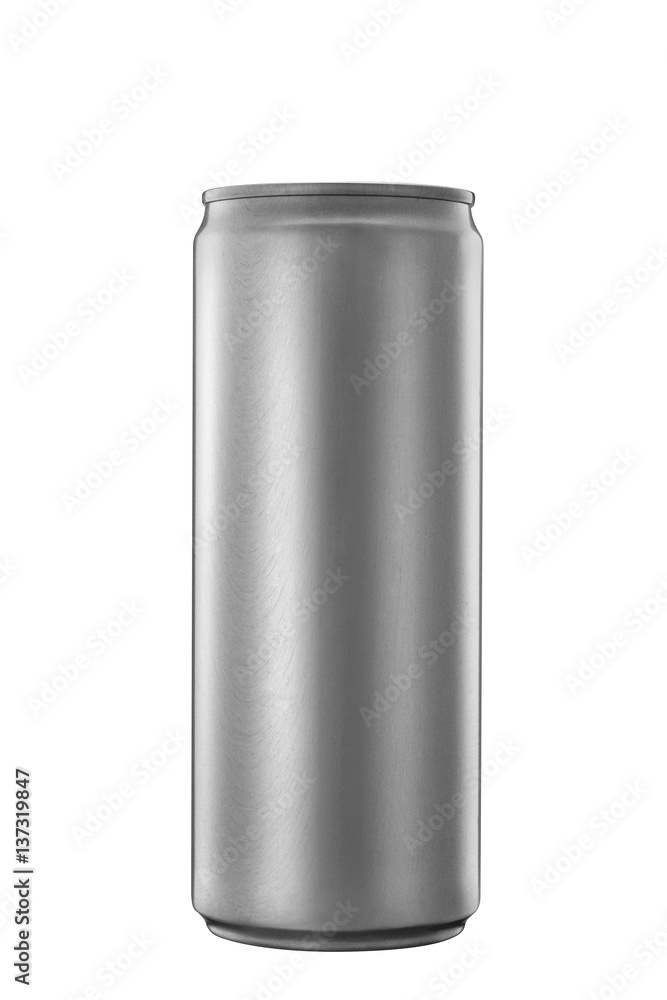 325 ml aluminum tin can isolated on white 325 ml aluminum tin can isolated on white