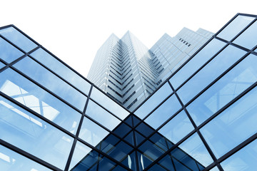 glass architecture of modern building in tokyo