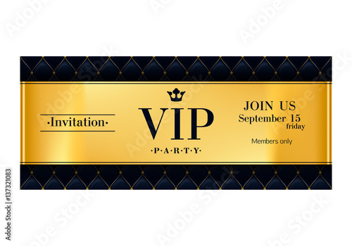 VIP invitation card premium design template.
