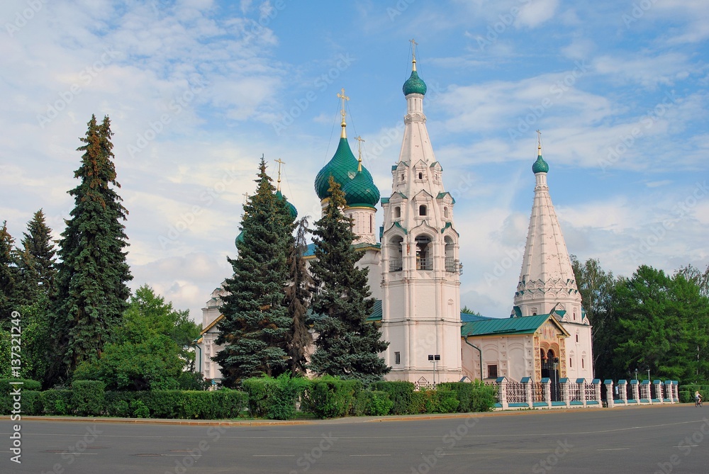 Church of Elijah the Prophet in Yaroslavl (Russia). Church of Elijah the Prophet in Yaroslavl (Russia).