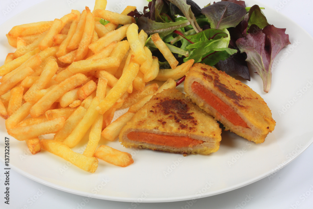cordon bleu et frites cordon bleu et frites