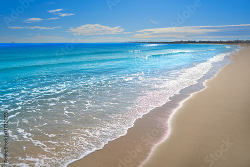 Pinedo beach in Valencia Spain Mediterranean
