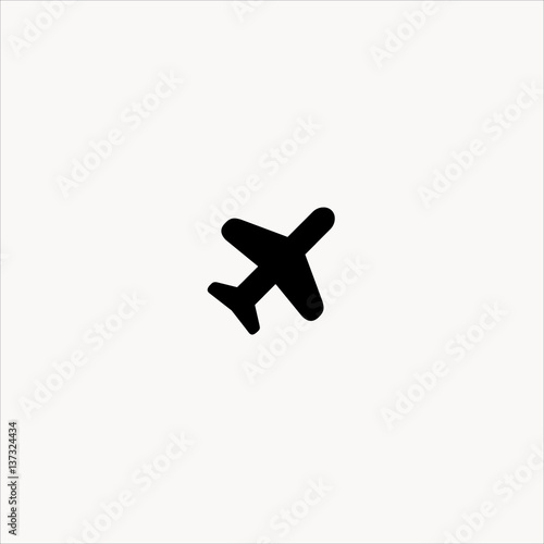 airplane icon flat design