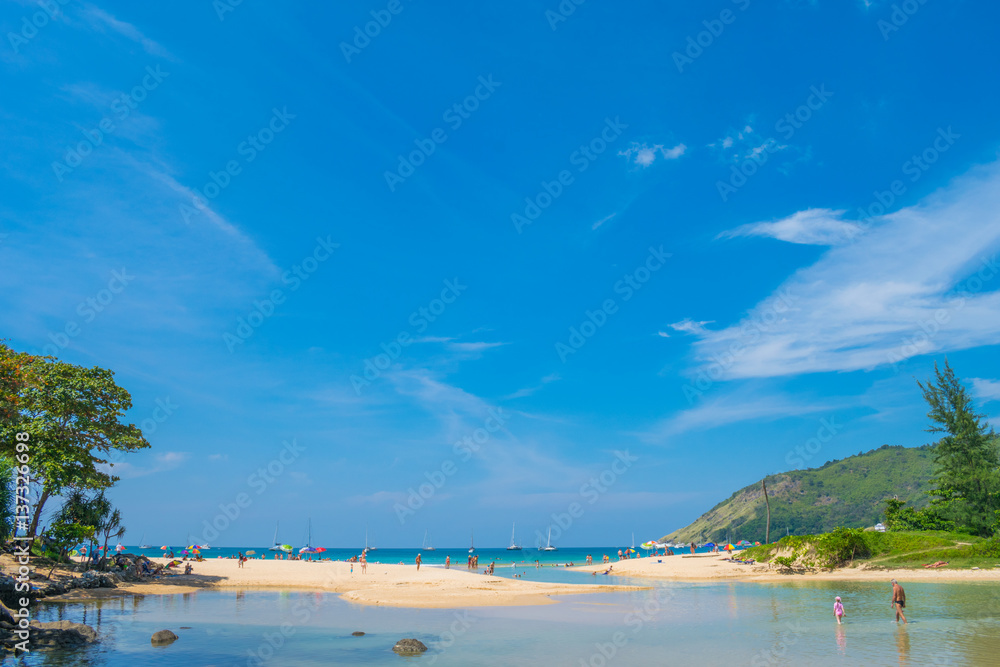 Nai-harn beach sea view at phuket, thailand	