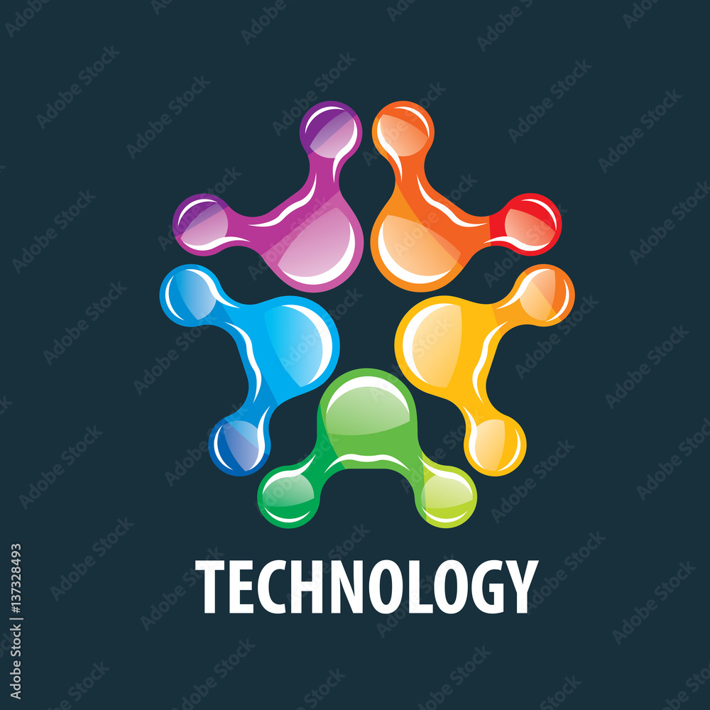 Obraz premium vector logo technology