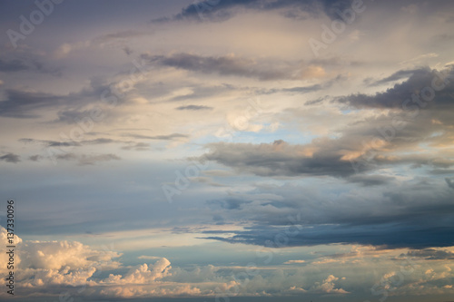 Beautiful blue cloudscape background © Khrystyna Pochynok