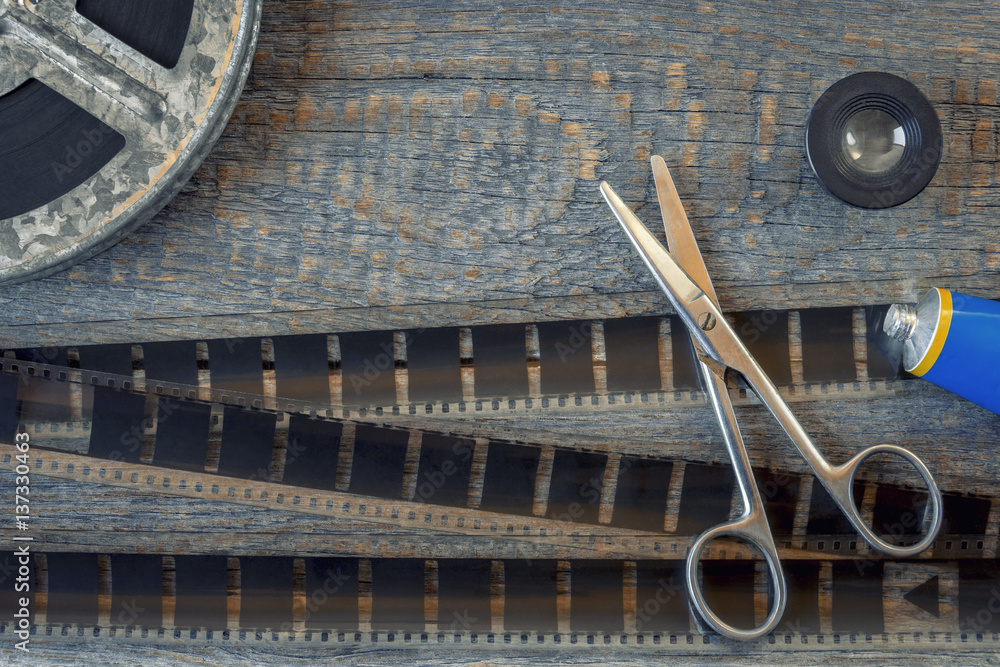 Naklejka premium Film and film industry