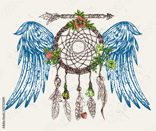 dream catcher with wings