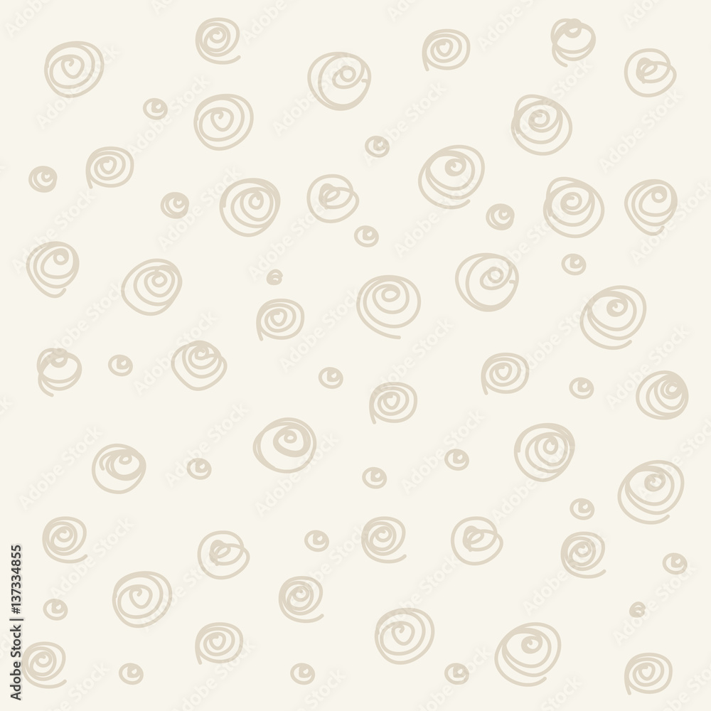  beige Seamless pattern. Casual polka dot texture. Stylish doodle