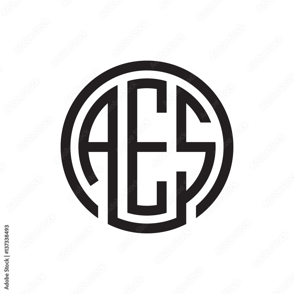 initial three letter logo circle black initial three letter logo circle black
