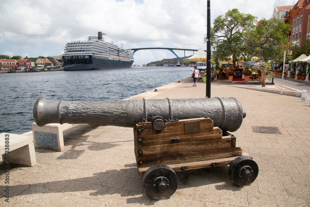Kanone in Willemstad (Curacao)