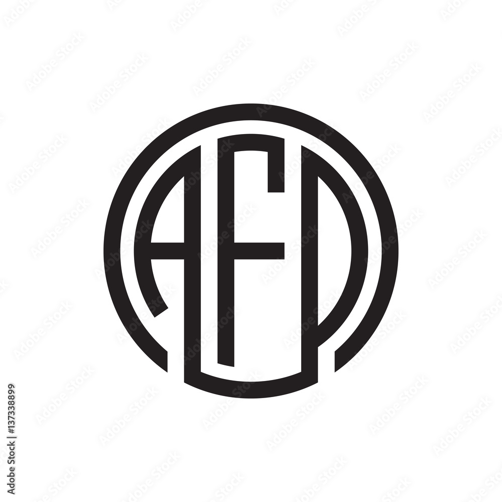 initial three letter logo circle black initial three letter logo circle black