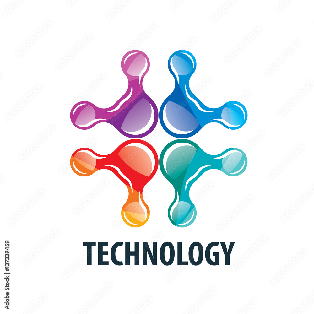 Obraz premium vector logo technology